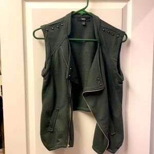 Olive green vest